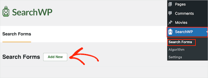 Creating a new custom search form Creating a new custom search form