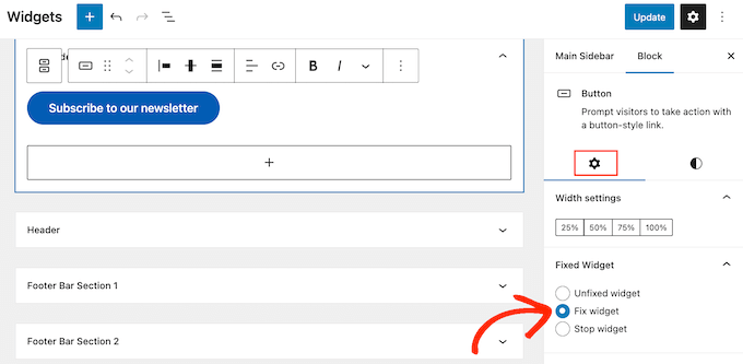 Making a WordPress widget sticky Making a WordPress widget sticky