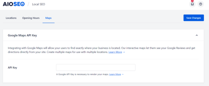 Enter Google maps API key Enter Google maps API key