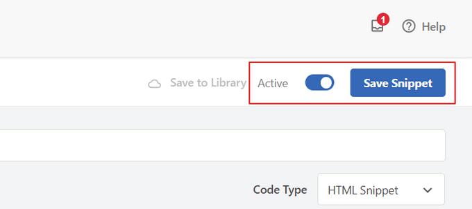 Activate and save ad code in WPCode plugin Activate and save ad code in WPCode plugin