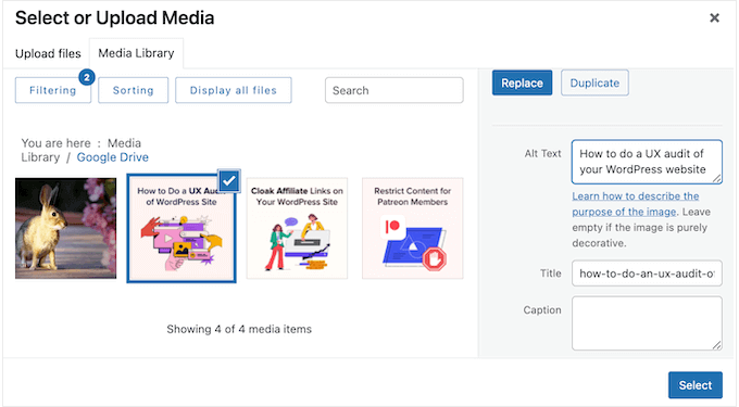 Adding alt text, a description, caption, and more to images in WordPress Adding alt text, a description, caption, and more to images in WordPress