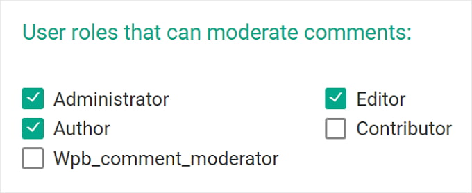 The WPB Comment Moderator role in Thrive Comments The WPB Comment Moderator role in Thrive Comments