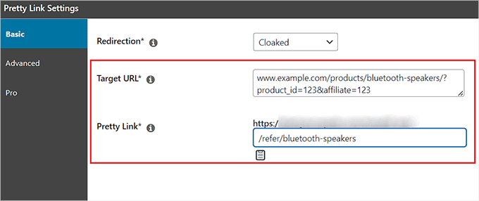 Add cloaked affiliate link Add cloaked affiliate link