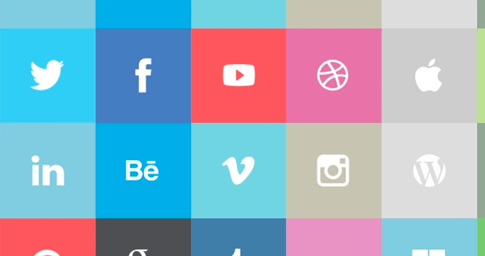 24 Free flat social icons 24 Free flat social icons