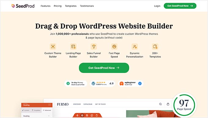 SeedProd The SeedProd page builder plugin for WordPress