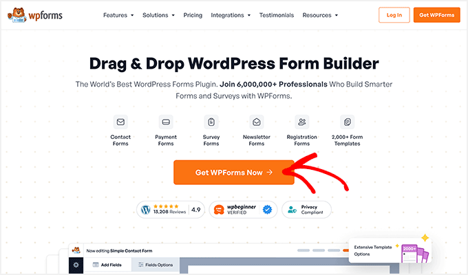 Get WPFroms button WPForms coupon code