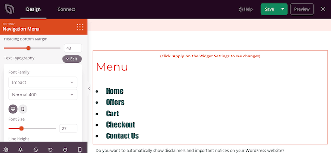 Customizing a navigation menu using SeedProd Customizing a navigation menu using SeedProd