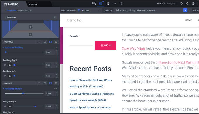 WordPress'te Özel Yazı Türüne Kategoriler Nasıl Eklenir Changing the Spacings settings in CSS Hero