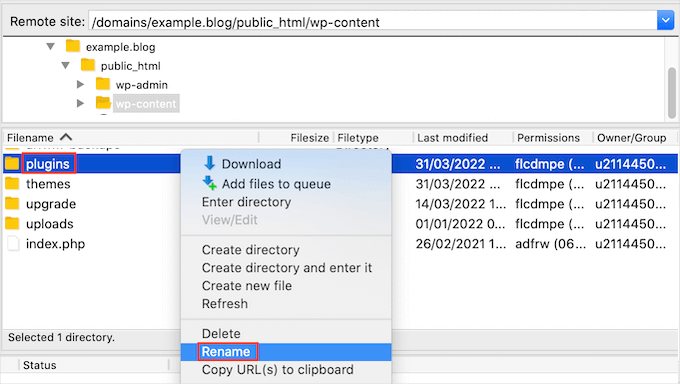 dame-magazine-pitch-page Renaming a folder in FTP