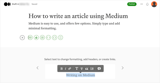 The Medium Content Editor The Medium Content Editor