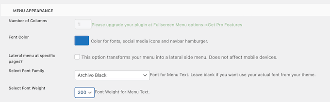 Changing the appearance of a mobile navigation menu Changing the appearance of a mobile navigation menu