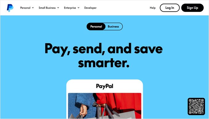PayPal's color scheme PayPal's color scheme