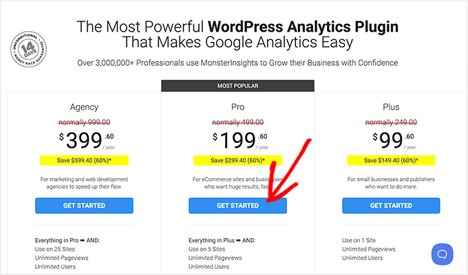 MonsterInsights Pricing MonsterInsights Pricing