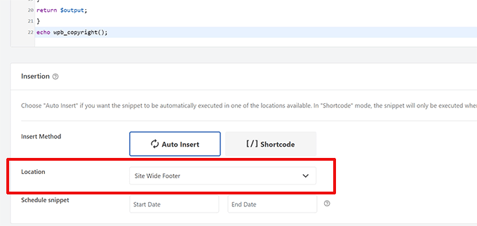 Add to footer using WPCode Add to footer using WPCode