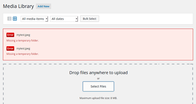 The 'Missing a Temporary Folder' Error Message The 'Missing a Temporary Folder' Error Message