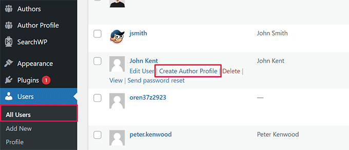 Create author profile Create author profile