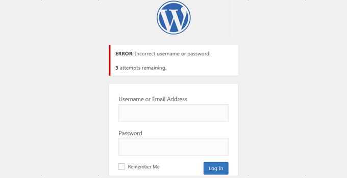 Limit login attempts Limit login attempts