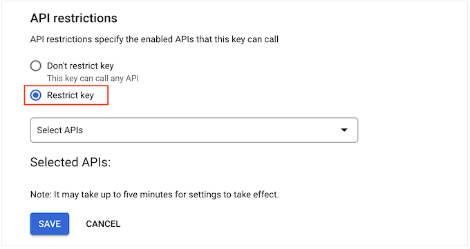 Adding restrictions to a YouTube API key and credentials Adding restrictions to a YouTube API key and credentials