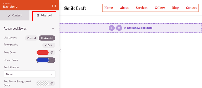 BuddyBoss Forums Switching to the Advanced tab in SeedProd