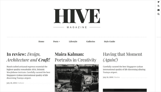 The Daily Dish Pro Hive WordPress theme