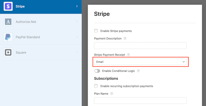 Creating a payment receipt email Creating a payment receipt email