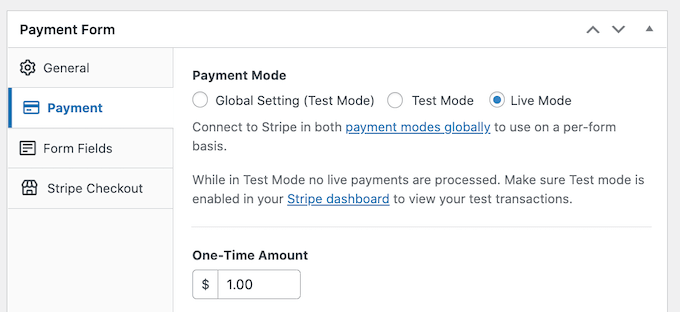 Taking the WordPress credit card payment button out of test mode Taking the WordPress credit card payment button out of test mode