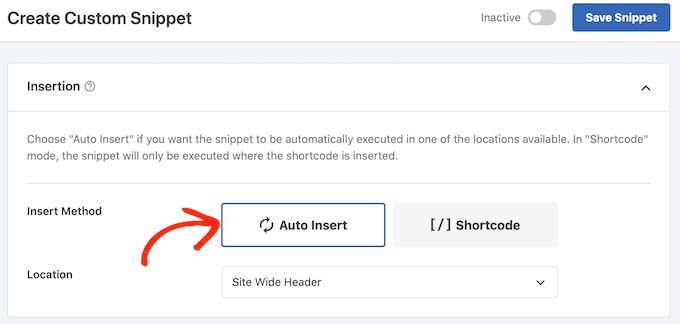Auto inserting a custom WordPress code snippet Auto inserting a custom WordPress code snippet