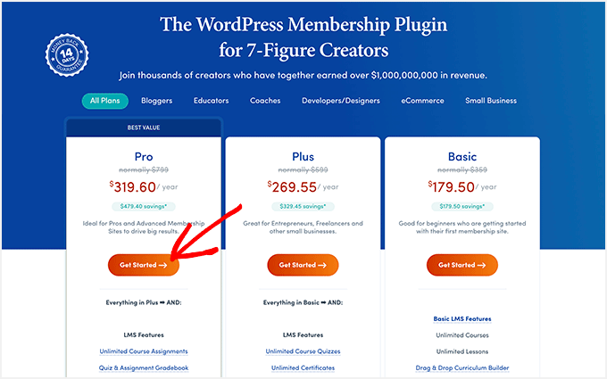 MemberPress Pricing and Plans MemberPress pricing plans