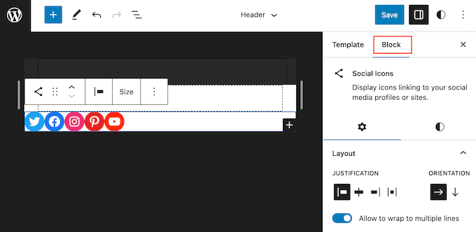 Customizing a social block in WordPress Customizing a social block in WordPress