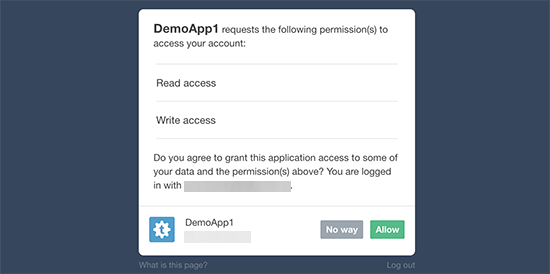 Allow app Allow app