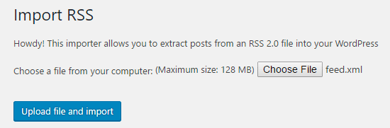 Click the upload button to transfer Wix to WordPress Click the upload button to transfer Wix to WordPress