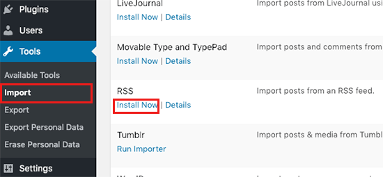 Wix to WordPress migration using RSS feed Wix to WordPress migration using RSS feed