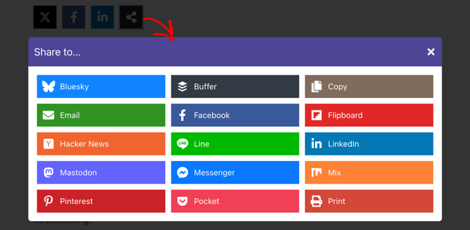 Example of Using the Novashare Share Button Example of Using the Novashare Share Button
