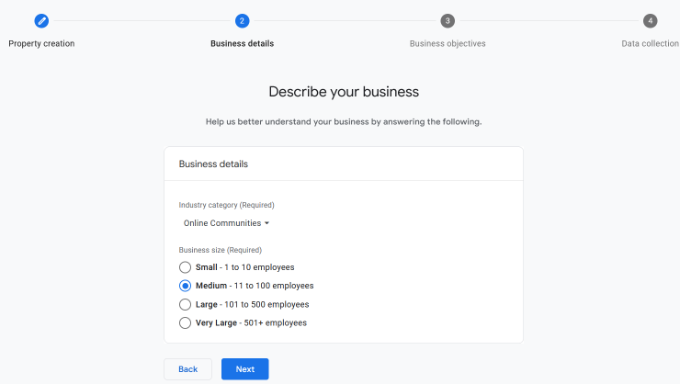 Enter business details Enter business details