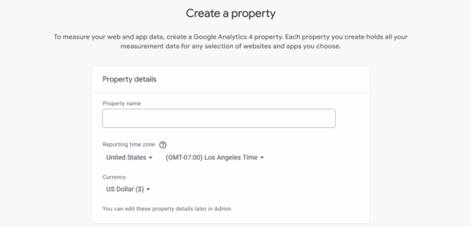 Enter property name Enter property name