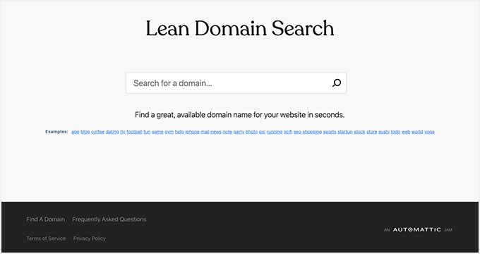 Lean Domain Search - Blog Domain Name Generator Lean Domain Search - Blog Domain Name Generator