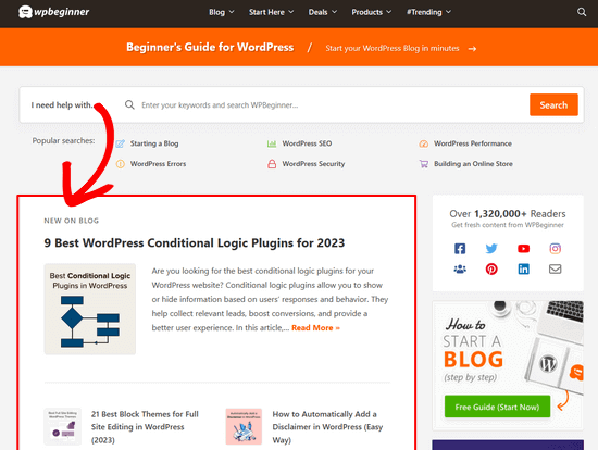 A blog page showing posts A blog page showing posts