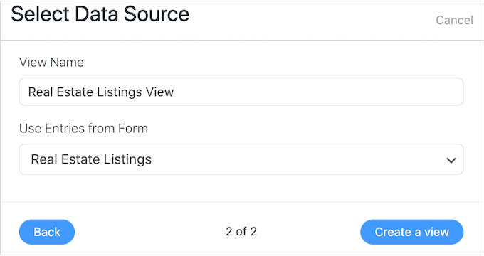 Choosing a data source Choosing a data source