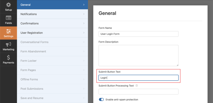 Customizing the WPForms Button Text Customizing the WPForms Button Text
