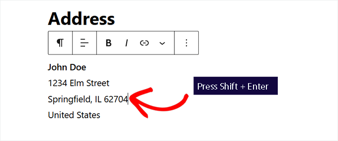 Add single line spacing Add single line spacing