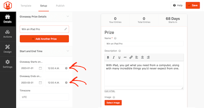 Scheduling a giveaway or contest in WordPress Scheduling a giveaway or contest in WordPress
