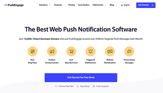 The PushEngage push notification tool The PushEngage push notification tool