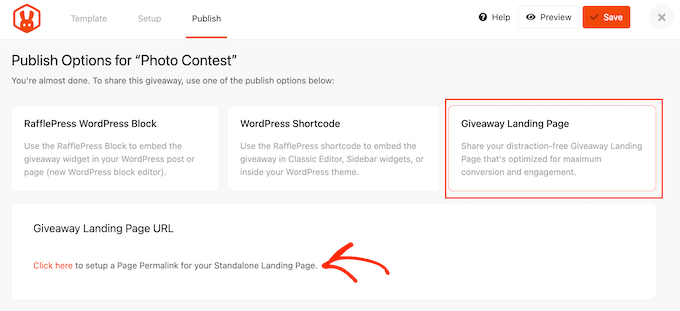 Creating a giveaway page using RafflePress Creating a giveaway page using RafflePress