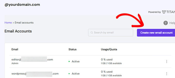 Create new email account in Hostinger Create new email account in Hostinger