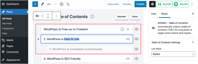 Customizing Your Table of Contents Customizing Your Table of Contents
