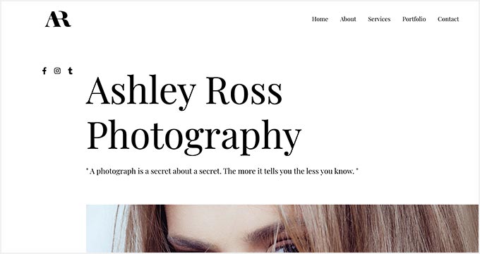 Astra Photographer Theme Astra Photographer Theme