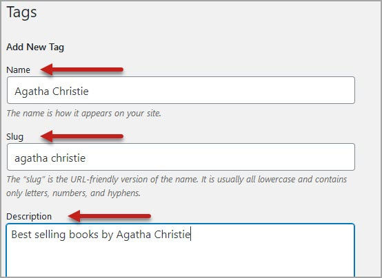 Creating Tags Creating Tags