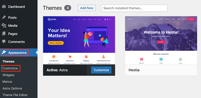 Background image option in WordPress theme customizer The WordPress theme customizer
