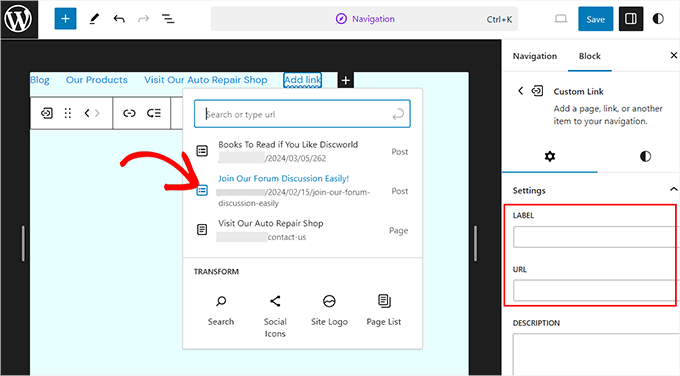 Comment voir les mots-clés que les gens utilisent pour trouver votre site WordPress Add a navigation menu item in the full site editor