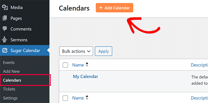 Add calendar Add calendar